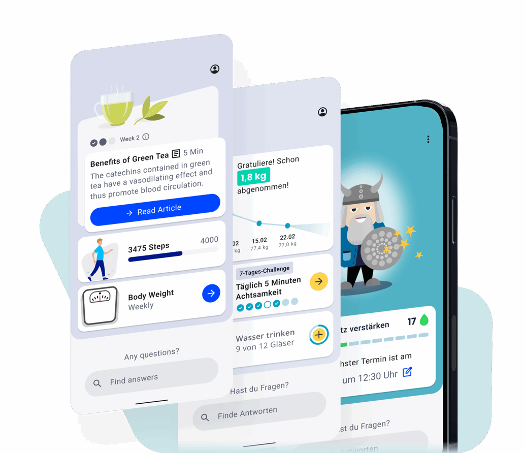 App UI verschiedene Indikationen