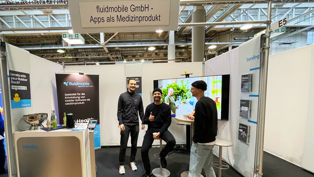 Stand E5 der fluidmobile auf der bonding Firmenmesse Karlsruhe