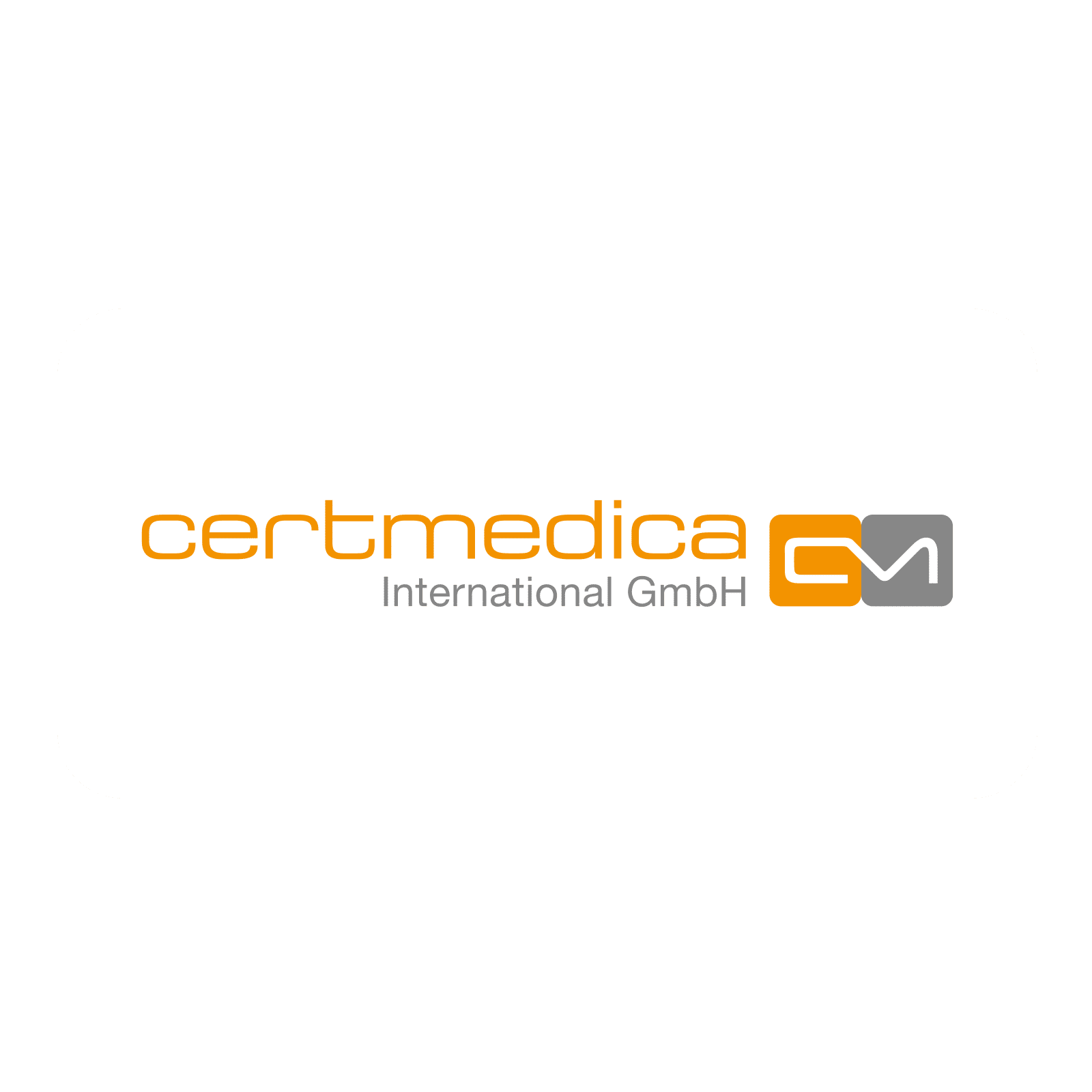 Dieses Bild zeigt das Logo der certmedica International GmbH in orangefarbener Schrift mit grauem CM‑Symbol DiGA Entwicklung Pharma Companion Apps und Digital Therapeutics (DTx)